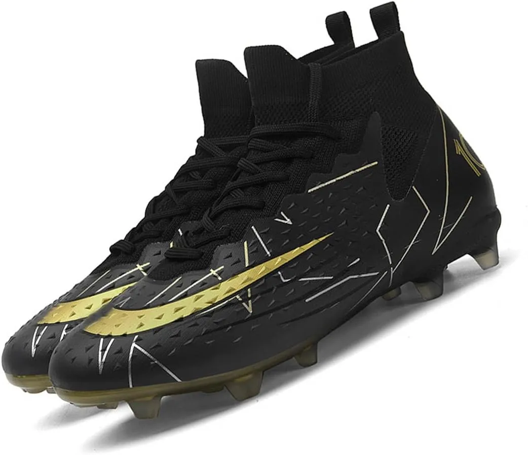 MEBAMY Men's Soccer Cleats Indoor Turf Lightweight Performance Training Soccer Shoes Soft Ground Athletic Football Boots Outdoor