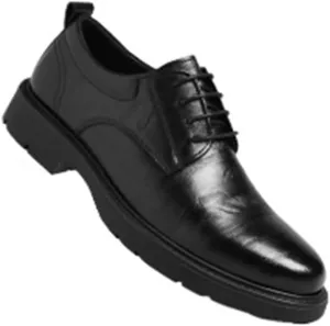 Men's British Style Casual Dress Shoes Groom Wedding Shoes Mens Oxford Shoes Business Formal Shoes Mens Leather Shoes for Office(Black,6.5)