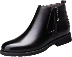 Men's Dress Shoes Low-top Oxford Shoes for Men Round-Toed Plus Velvet Warm Rubber Non-Slip wear-Resistant Comfortable Middle-Aged Elderly Cotton Shoes