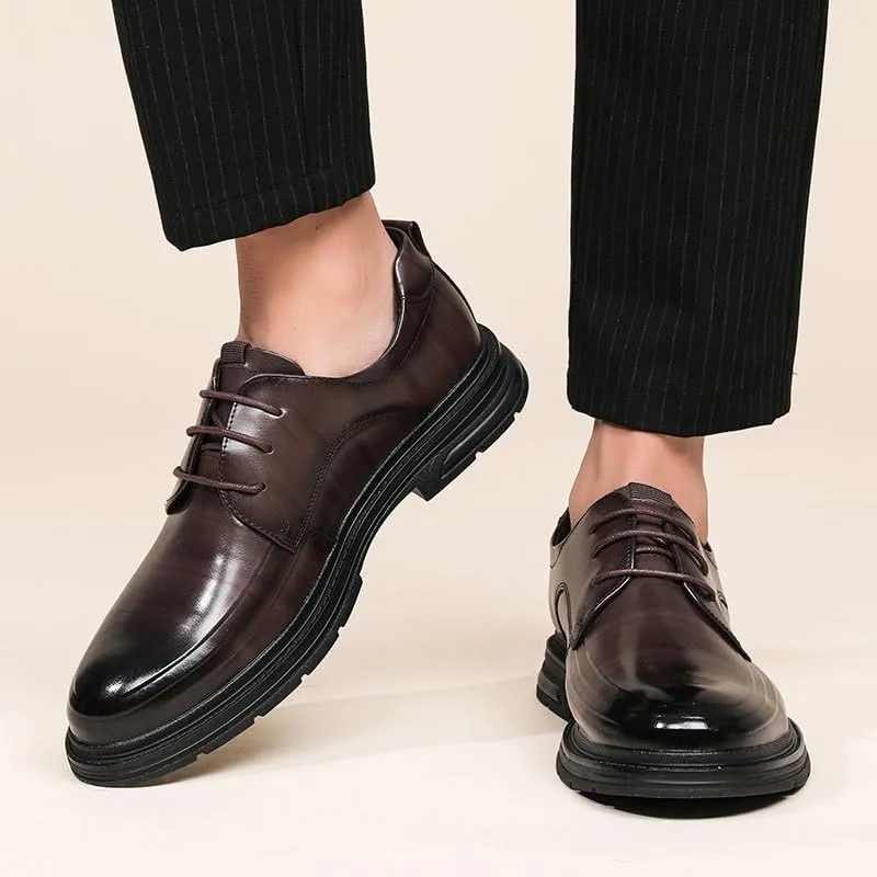 Men's Dress Shoes Mens Breathable Leather Wingtip Brogue Oxfords Shoes