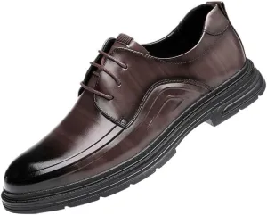 Men's Dress Shoes Mens Breathable Leather Wingtip Brogue Oxfords Shoes