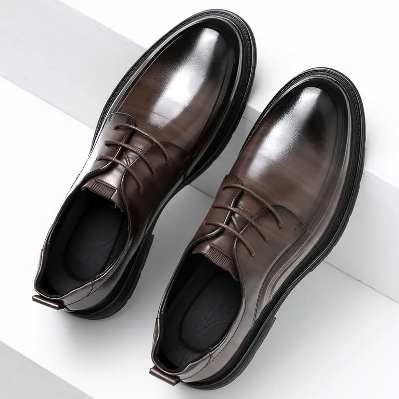 Men's Dress Shoes Mens Breathable Leather Wingtip Brogue Oxfords Shoes