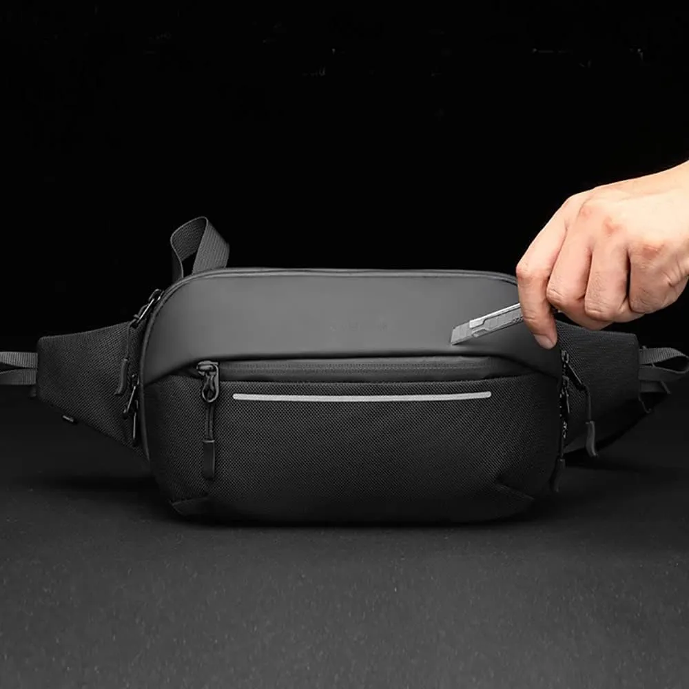 Men's Shoulder Bags Men's Shoulder Bag Sports Simple Fashion Multifunctional Chest Bag Expandable Messenger Waist Crossbody Bag