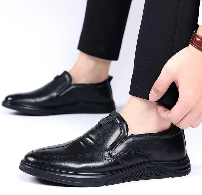 Men's Slip-Ons Loafers Casual Work Office Dress Shoes Mens Comfortable Non-Slip Softsole Derby Shoes