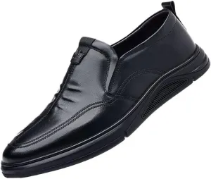 Men's Slip-Ons Loafers Casual Work Office Dress Shoes Mens Comfortable Non-Slip Softsole Derby Shoes