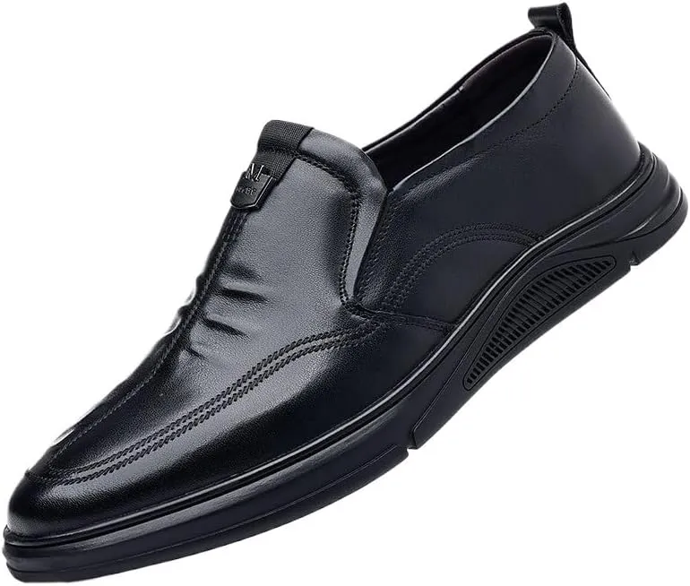 Men's Slip-Ons Loafers Casual Work Office Dress Shoes Mens Comfortable Non-Slip Softsole Derby Shoes