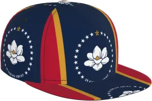 Mississippi State Flag Outdoor Sports Baseball Cap, Daily Sports Adjustable Fashionable Flat Brim hat, Unisex Four-Season Outdoor Sports Cap, Black