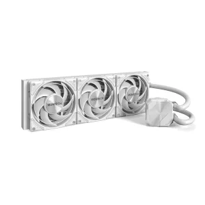 MONTECH HyperFlow Silent 360 White – Ultra-Quiet AIO Liquid CPU Cooler, 3100RPM Pump, Triple Silent Fans, High-Efficiency Radiator for Superior Heat Dissipation, Intel & AMD Compatible, ARGB-Free