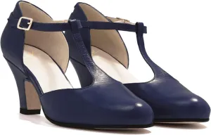 MOOMMO Women Elegant Kitten Heel Mary Jane Pumps Shoes Ankle T-Strap Round Closed Toe Cut-Out Dress Sandals Shoe Chunky Block Heels D-Orsay Suede Work Pump Fall fashion Office Wedding Spring 4-13 M US