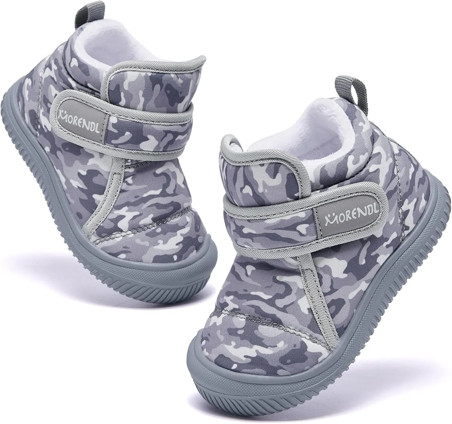 MORENDL Baby Winter Snow Boots for Infant Boys Girls Toddler Water-Resistant First Walker Shoes Warm Lining Soft Sole Anti-Slip Outdoor Booties