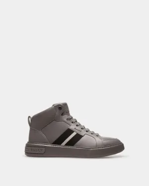 Myles Leather Sneakers In Grey