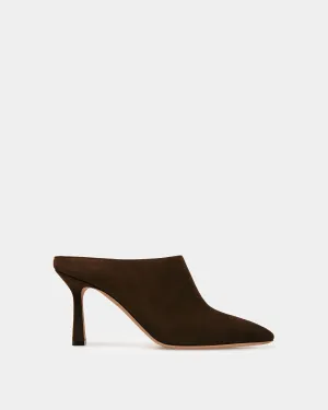 Nadine Leather Pumps In Ebony Brown