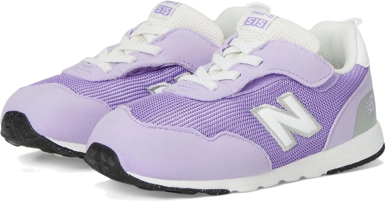 New Balance Kids 515 V1 New-b Hook and Loop Sneaker, Lilac Glo/Violet Crush, 6.5 US Unisex Toddler