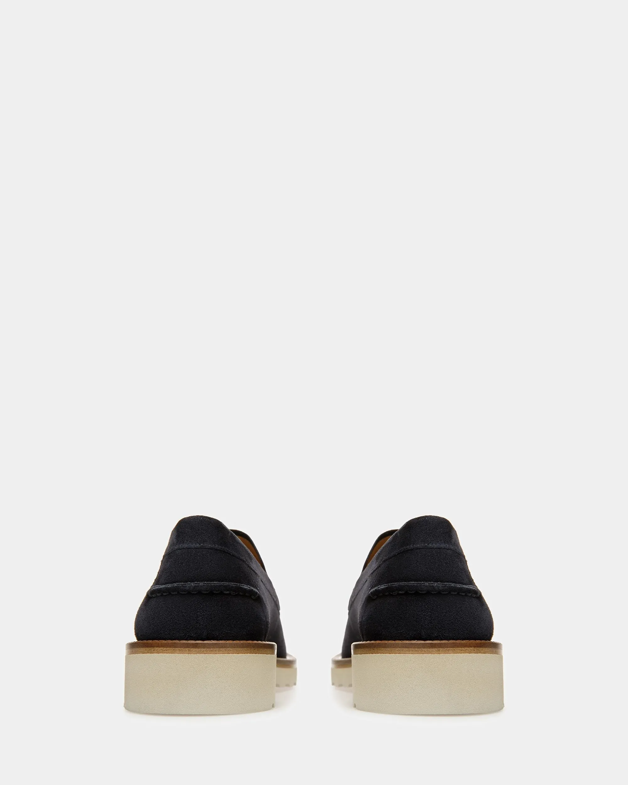 Novald Leather Loafers In Midnight