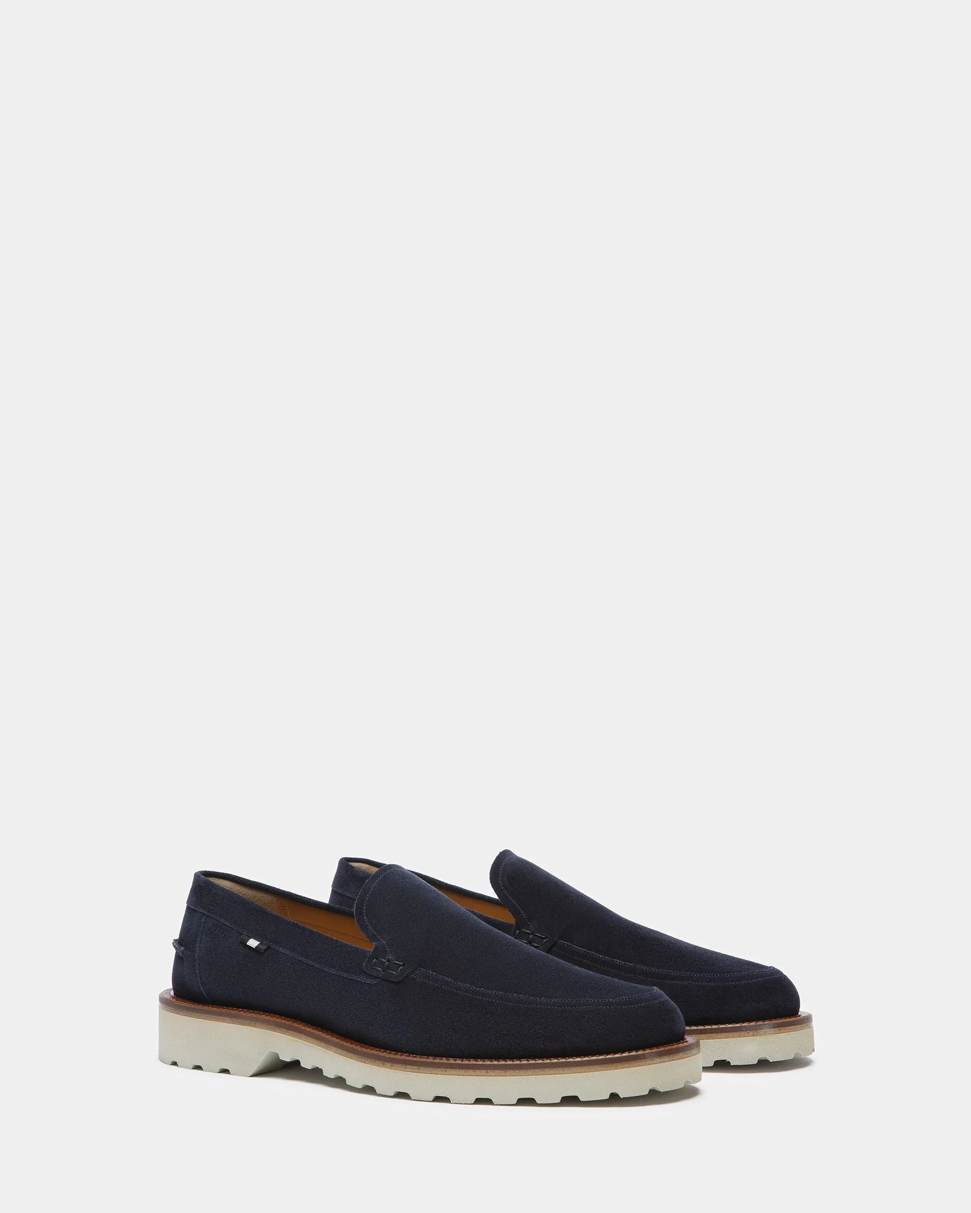 Novald Leather Loafers In Midnight