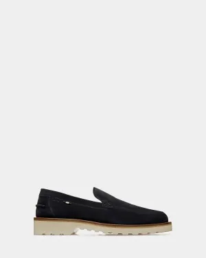 Novald Leather Loafers In Midnight