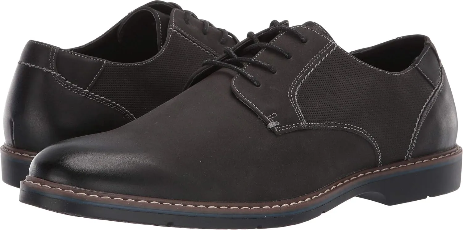 Nunn Bush Oakland Plain Toe Oxford Black 10
