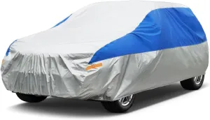 Outdoor Car Cover Compatible with Daewoo Nexia Saloon 1995-1997 Waterproof All Weather Breathable Large Car Cover,with Zipper,Custom Full Car Covers,Suitable for All Seasons(07)
