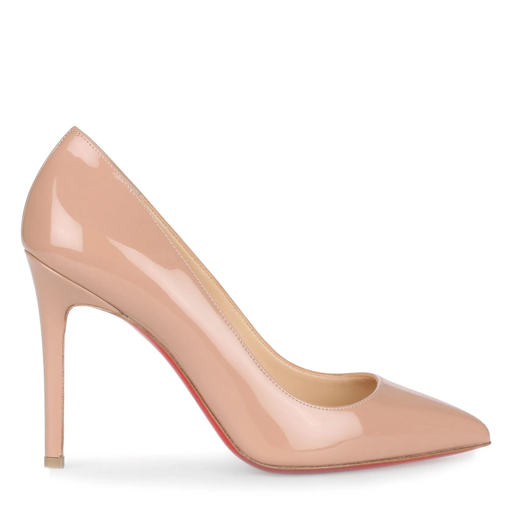 Pigalle 100 patent beige pump