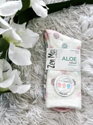Polka Dot Non Skid Crew Sock