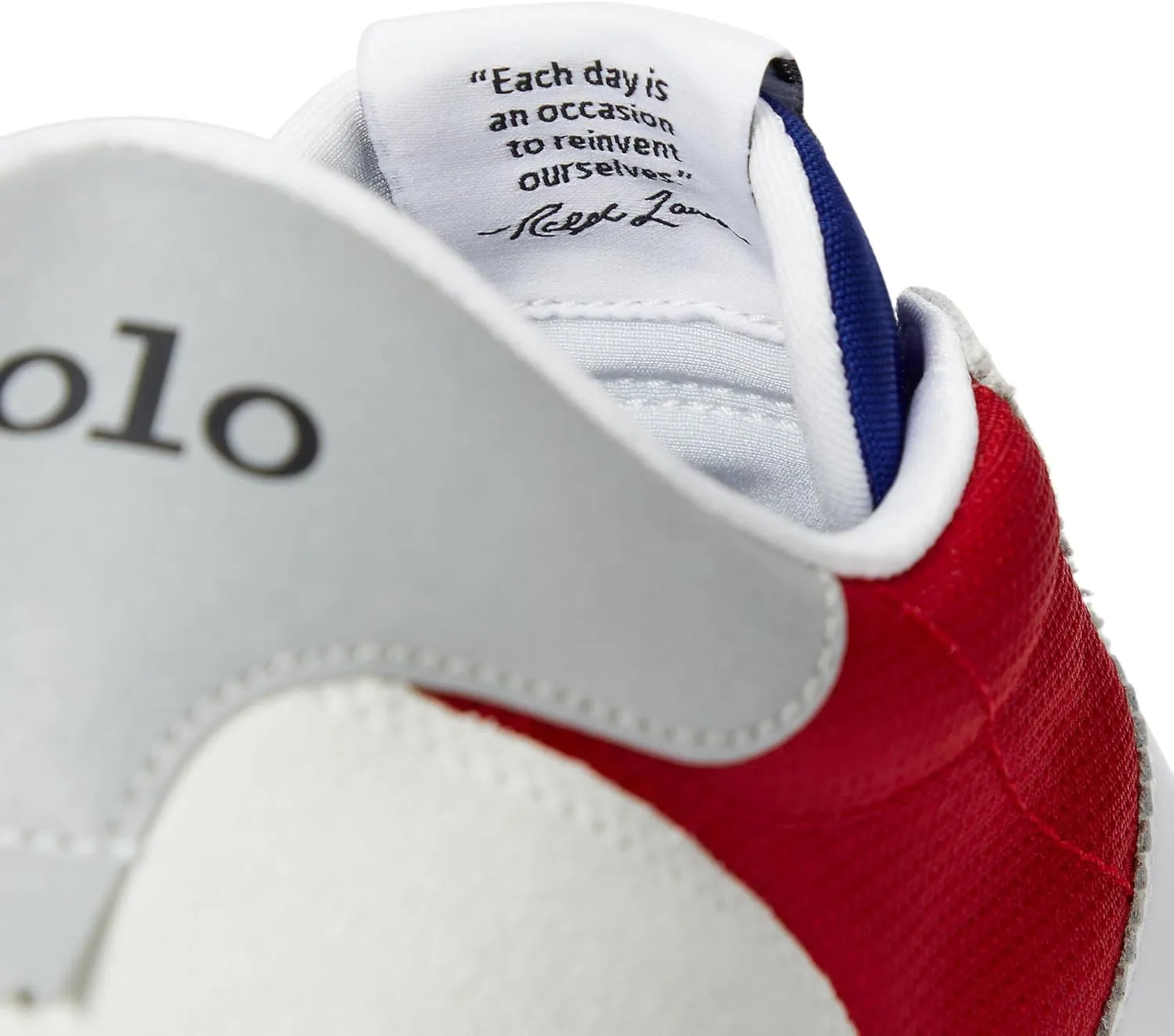 POLO RALPH LAUREN Men's Train 89 Logo Leather & Oxford Sneaker