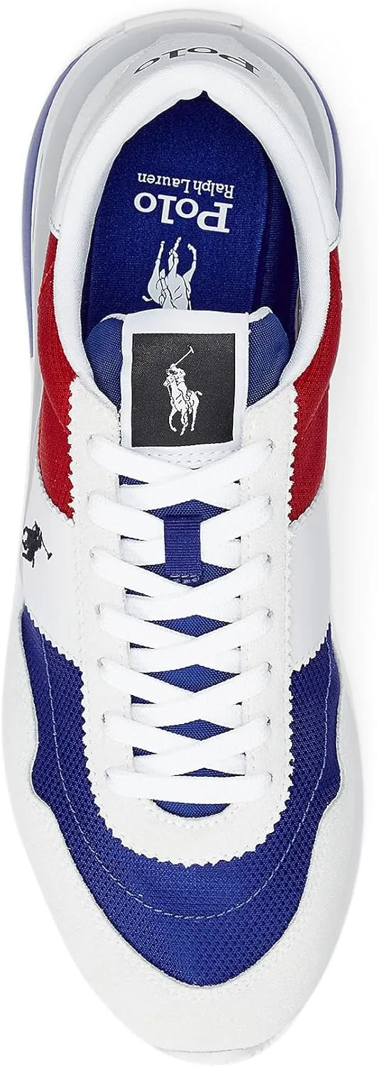 POLO RALPH LAUREN Men's Train 89 Logo Leather & Oxford Sneaker