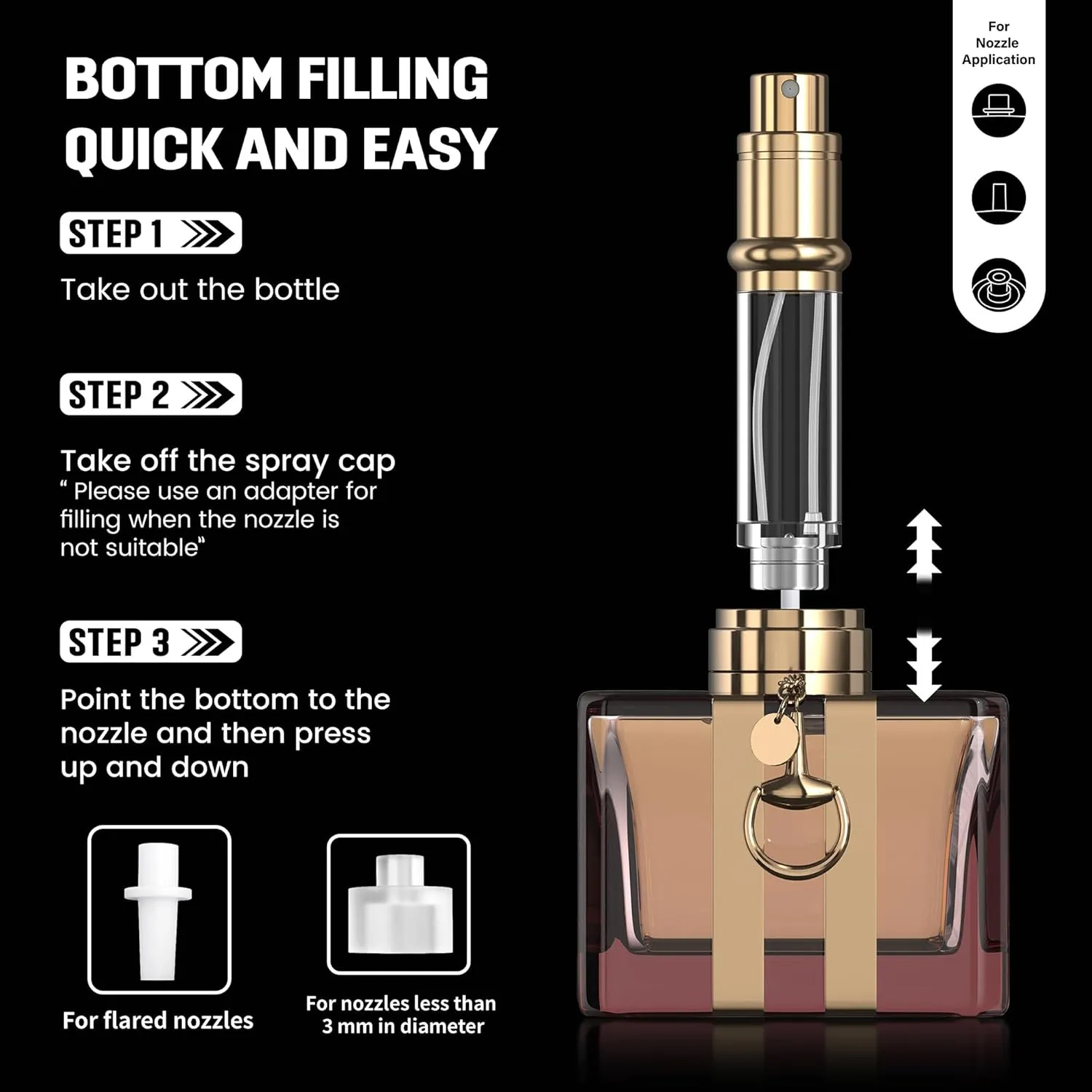 Portable Mini Refillable Atomizer, Cowhide Material, Travel Perfume Bottle Refillable-Your Travel and Business Necessities, 5ml (Blue)