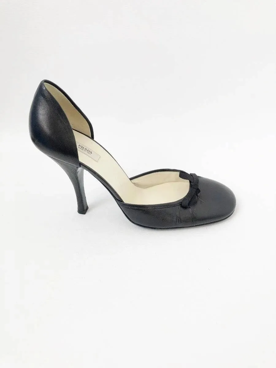 Prada D'Orsay Pump Size 37 It (7 Us)
