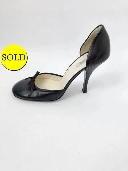 Prada D'Orsay Pump Size 37 It (7 Us)