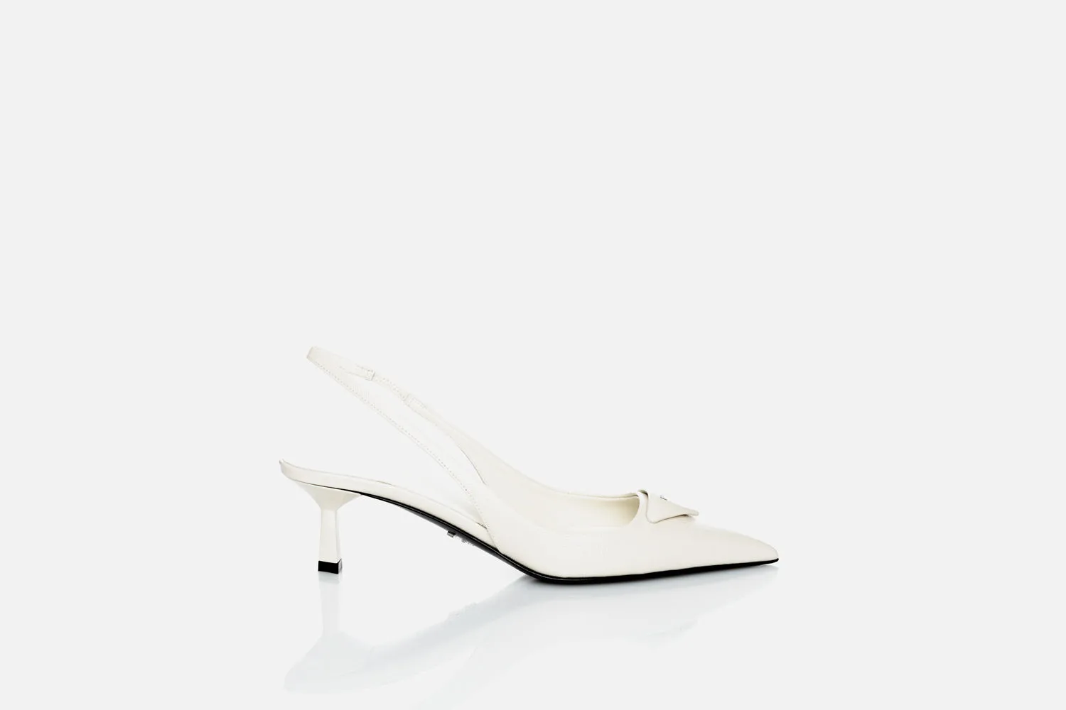 Prada Saffiano Patent Leather Slingback Pumps