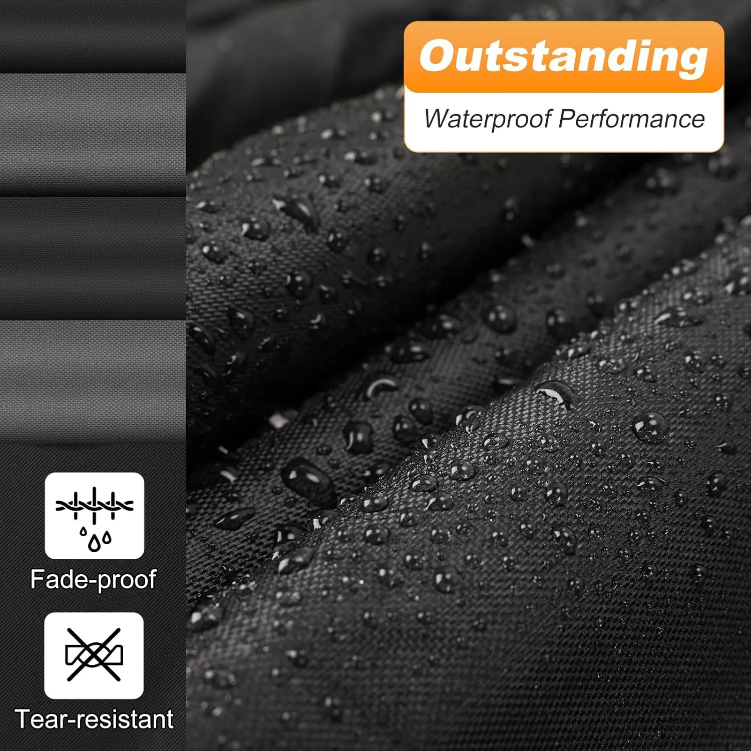 QUNSUNUS Waterproof Car Cover for Oldsmobile 88 1949-1958/1986-1999, Outdoor Car Cover with Zipper, All Weather Full Exterior Cover with Straps and Elastic Edges for Wind, Sun, UV and Dust Protection