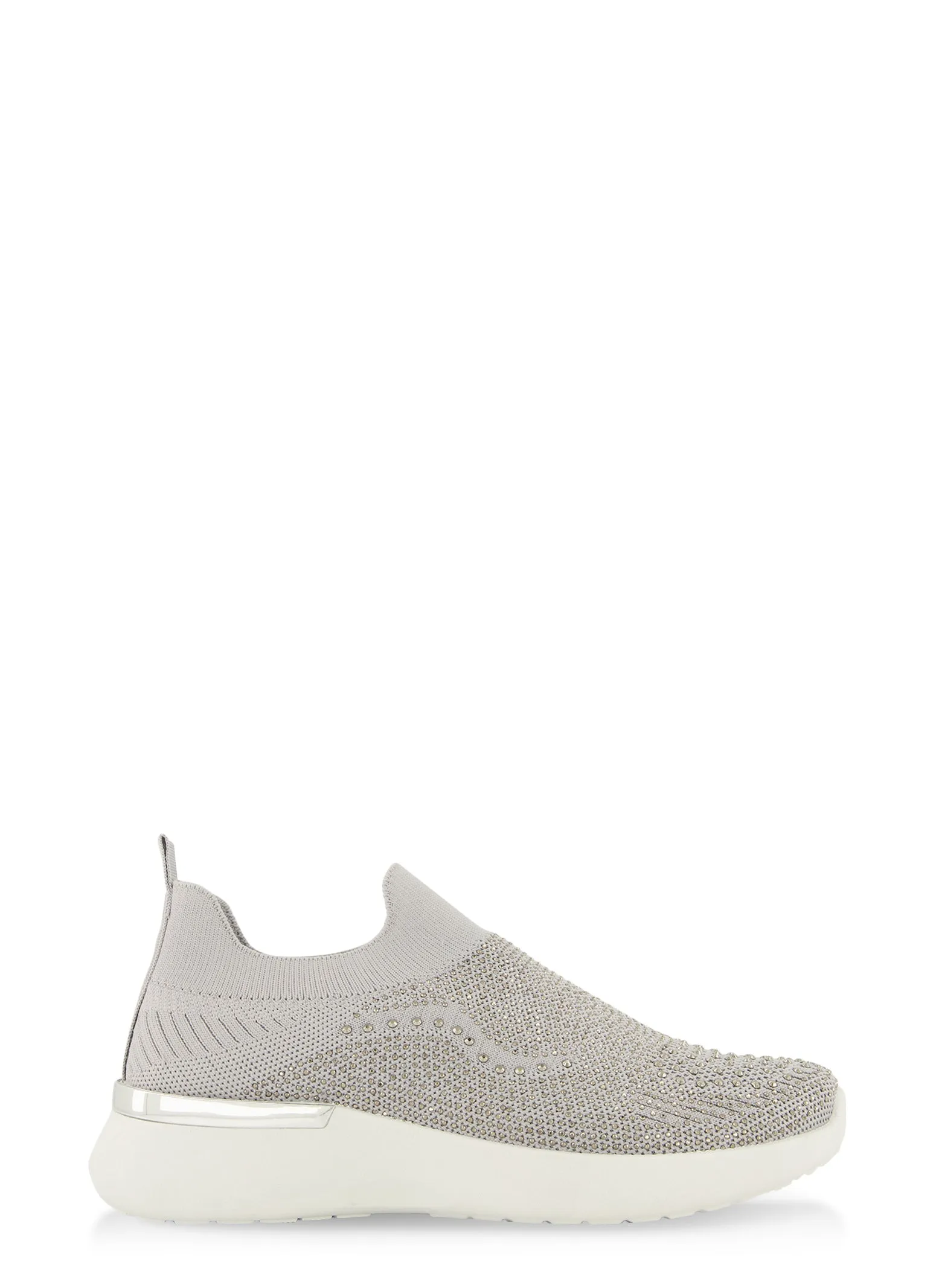 Rhinestone Studded Slip On Sneakers