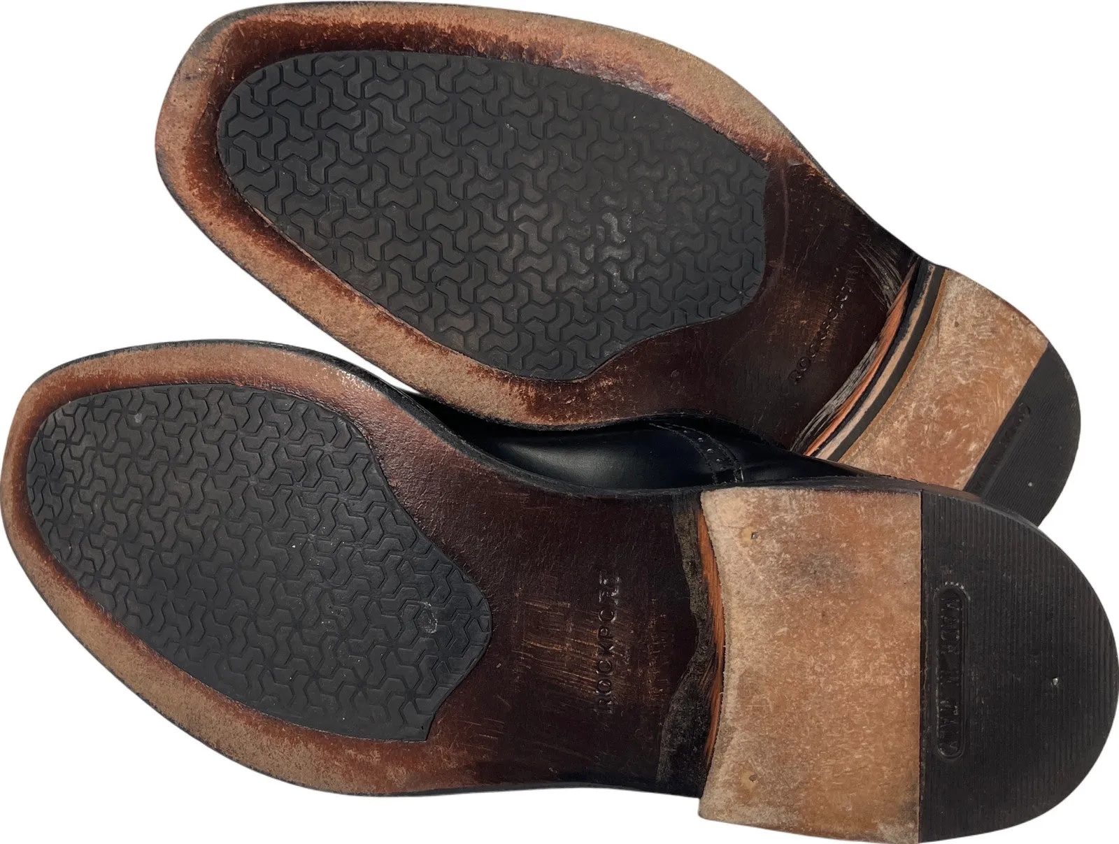 Rockport Men’s Black Leather Fair Oak Cap Toe Oxford Dress Shoes - 11