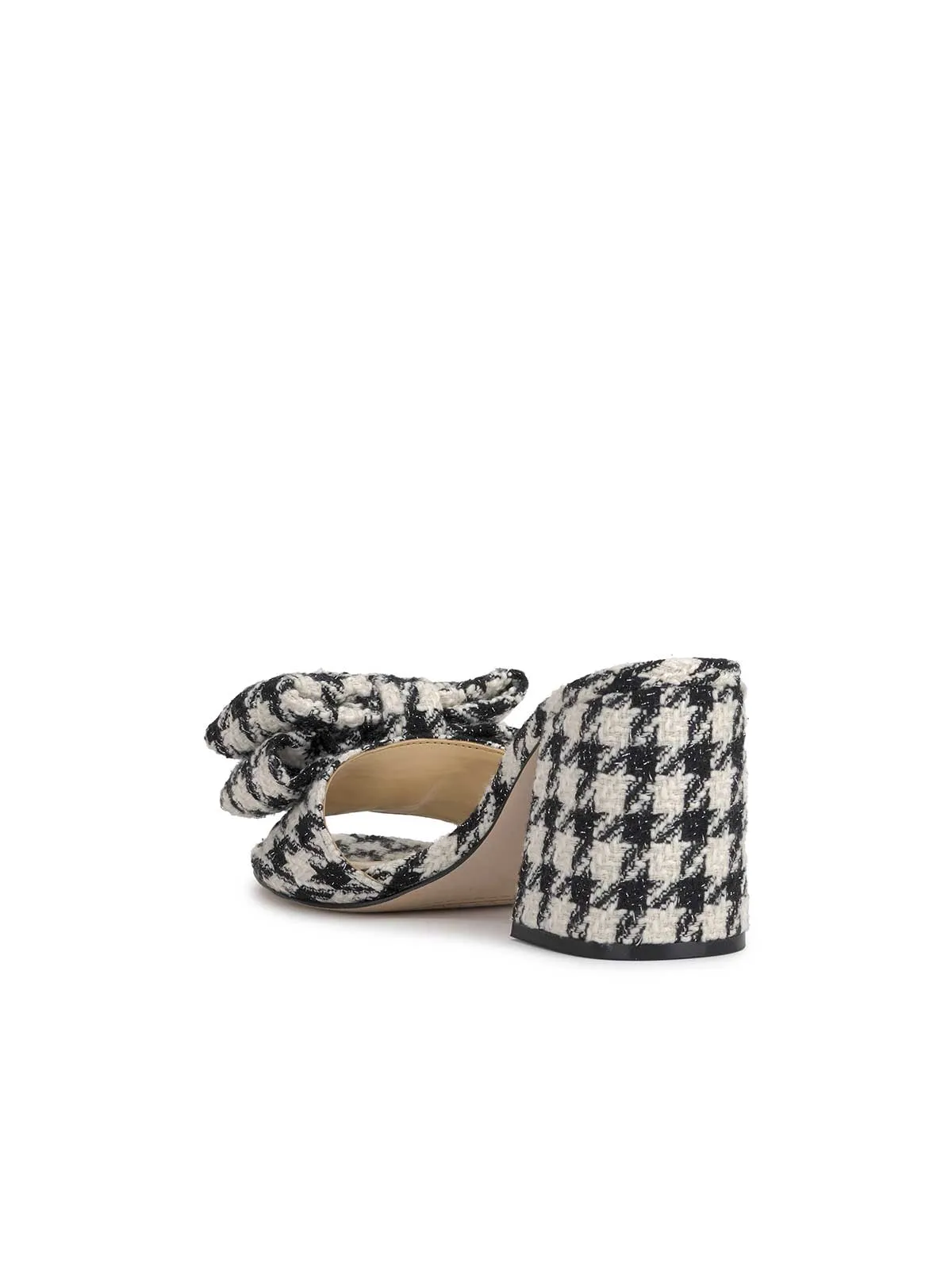 Romilda Block Heel Sandal in Black/White