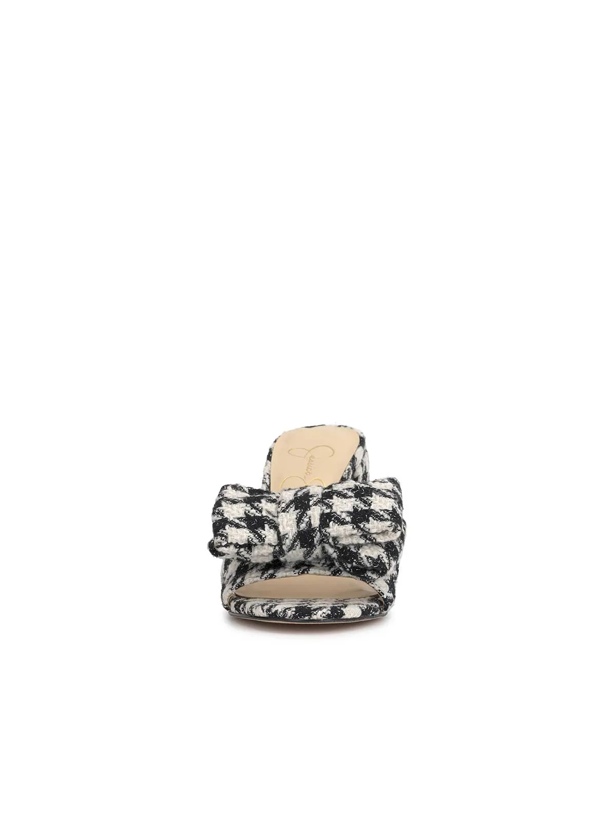 Romilda Block Heel Sandal in Black/White