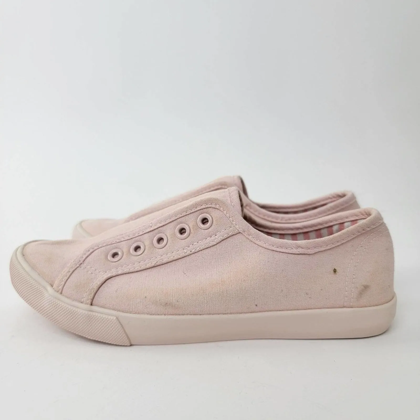 Rose Pink Ciera Laceless Canvas Slip On Sneaker - 6