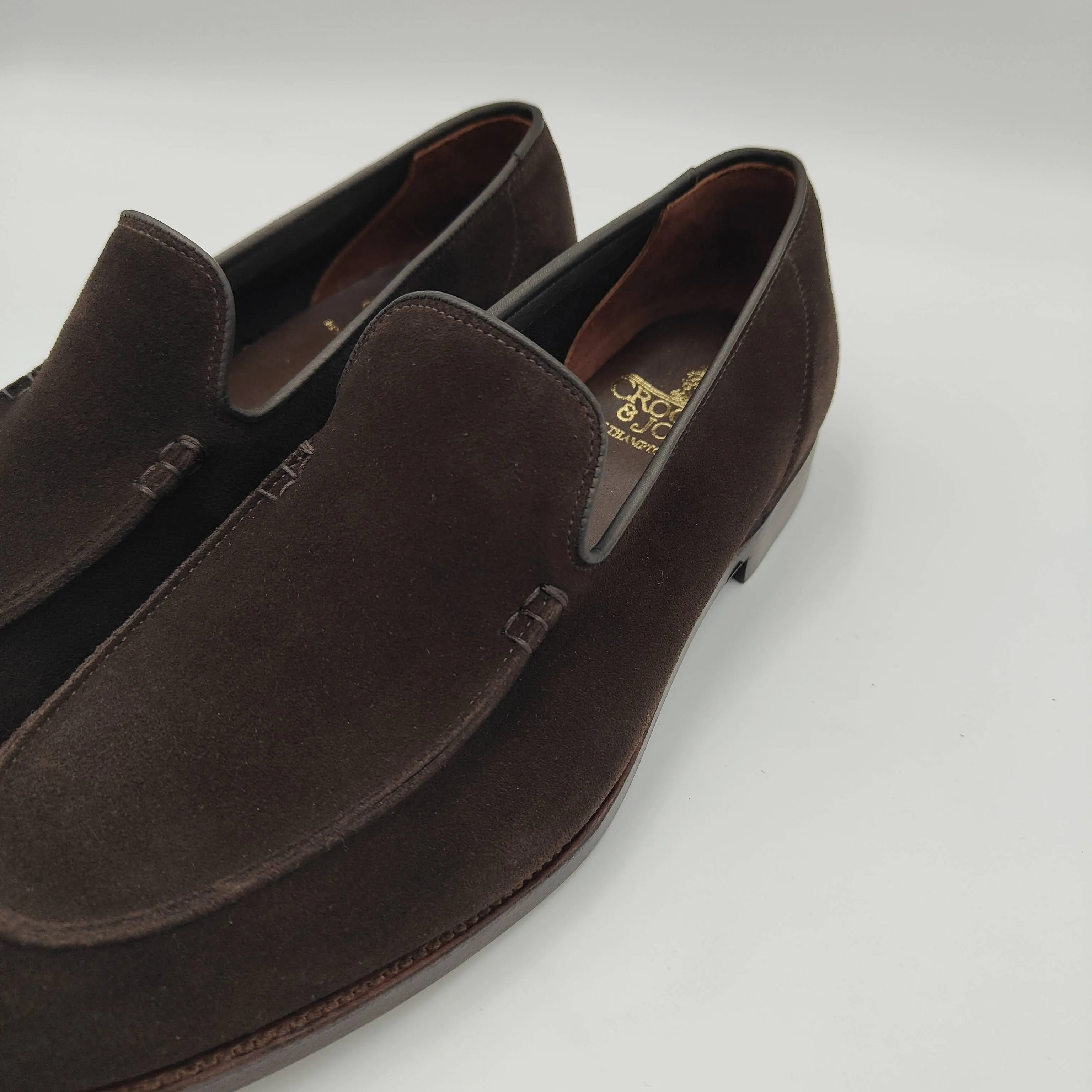 Salcombe Loafer Dark Brown Suede
