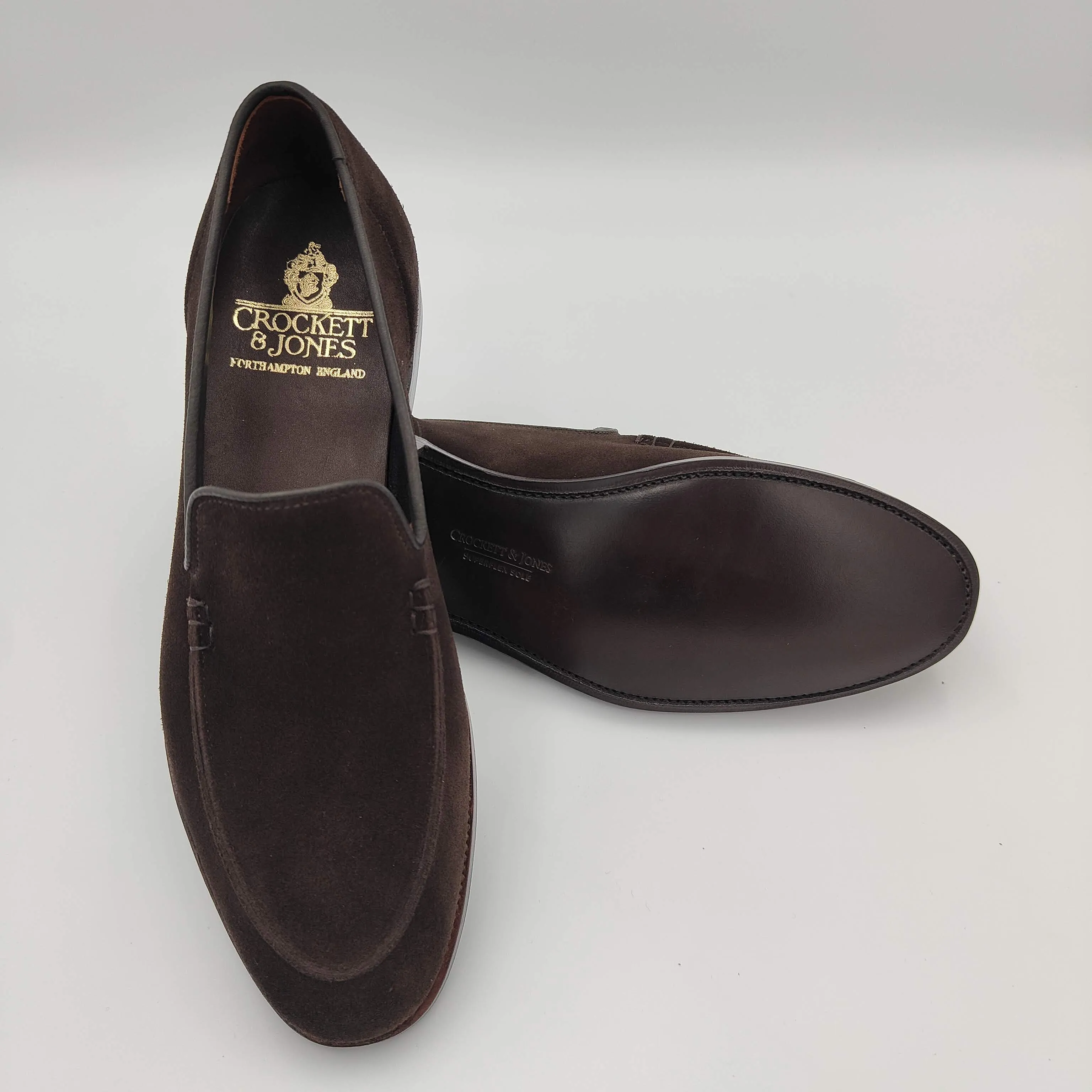 Salcombe Loafer Dark Brown Suede