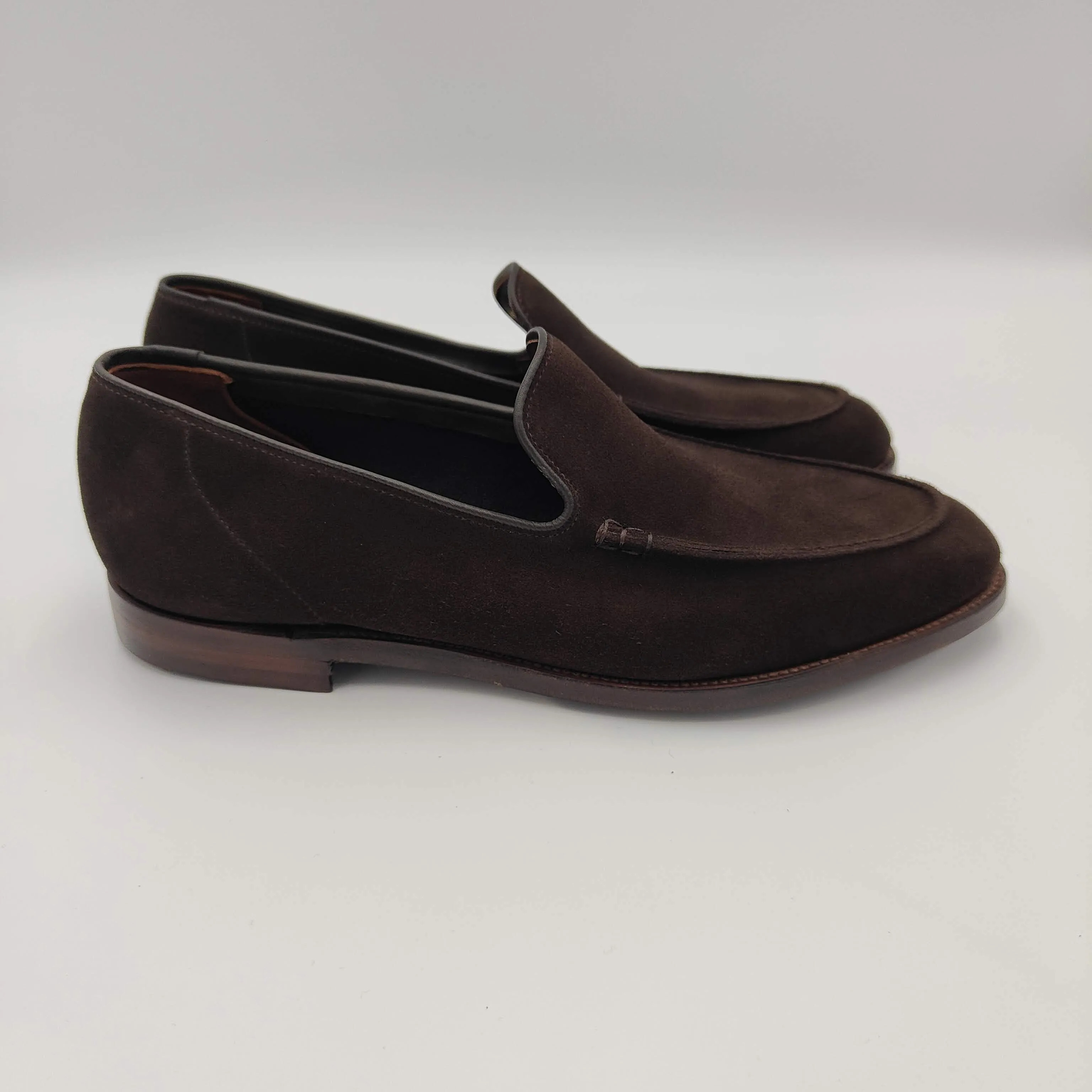 Salcombe Loafer Dark Brown Suede