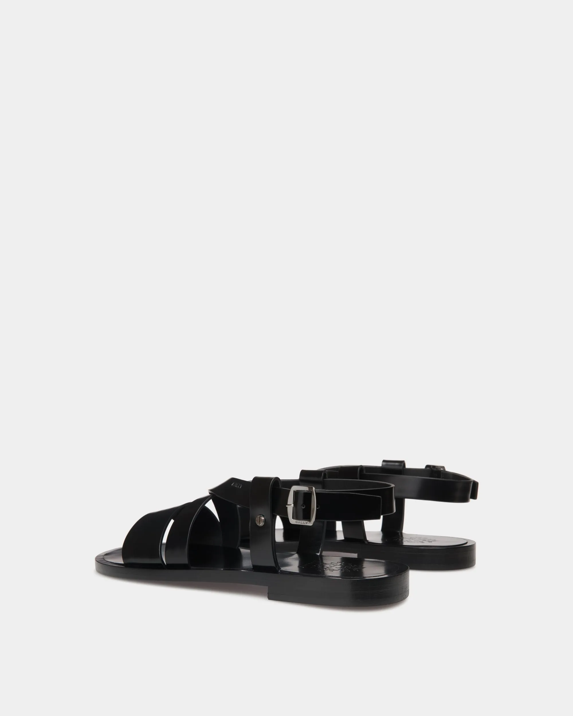Salis Sandal in Black Leather