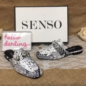 Senso Rio Ii Slip On Snake Embellished Mules 8