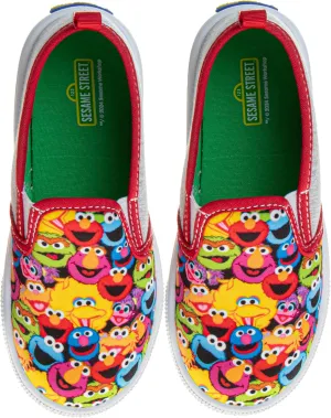 Sesame Street Elmo Shoes,Slip On Sneaker Toddler,Indoor Outdoor Bottom,Toddler Size 5 to 10