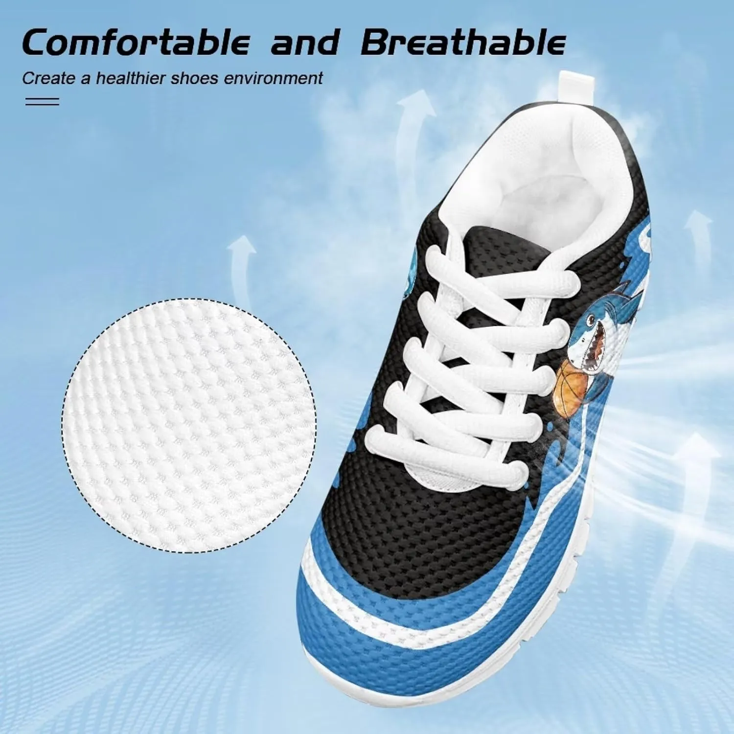 Shoes for Kids Boys Girls Tennis Shoes Mesh Running Shoes Lightweight Athletic Shoes