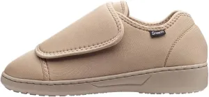 Silvert's Adaptive Clothing & Footwear Women’s Ultra Comfort Flex Neoprene Extra Wide Shoes for Seniors - Beige 10