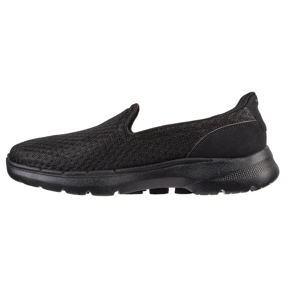 Skechers Go Walk 6.0 Big Splash Black Slip On Shoes 124508/BBK