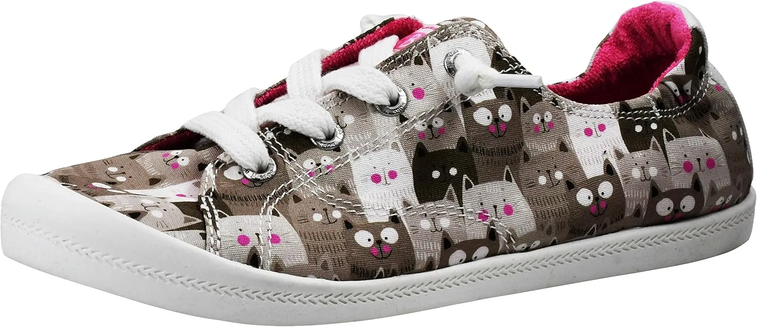 Skechers Women's Beach Bingo-Kitty Concert Sneaker