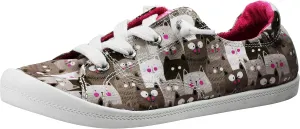 Skechers Women's Beach Bingo-Kitty Concert Sneaker