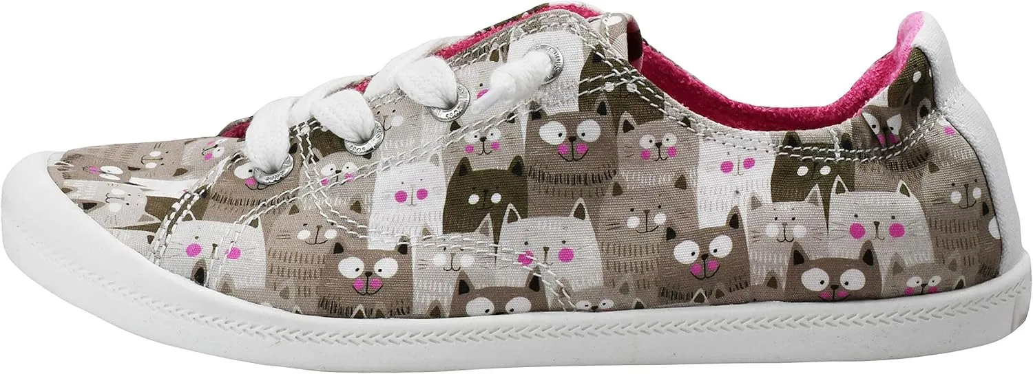 Skechers Women's Beach Bingo-Kitty Concert Sneaker