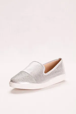 Slip on Sneaker with Embellished Toe