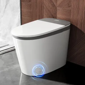 Smart Toilet with Bidet Built in, Heated Bidet, Auto Open/Close Lid, Foot Sensor Operation, Instant Warm Water